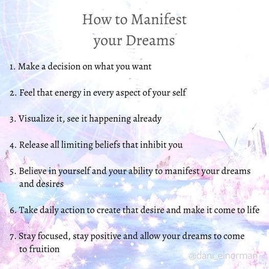 How to Manifest Your Dreams